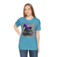 Jumping Spider in Purple Wizard Hat T-Shirt - Resonating Crystal Creations