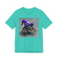 Jumping Spider in Purple Wizard Hat T-Shirt - Resonating Crystal Creations