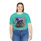 Jumping Spider in Purple Wizard Hat T-Shirt - Resonating Crystal Creations