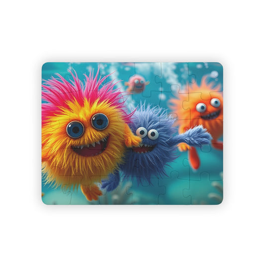 Kids' Puzzle, 30 - Piece Monsters Swimming - Resonating Crystal Creations