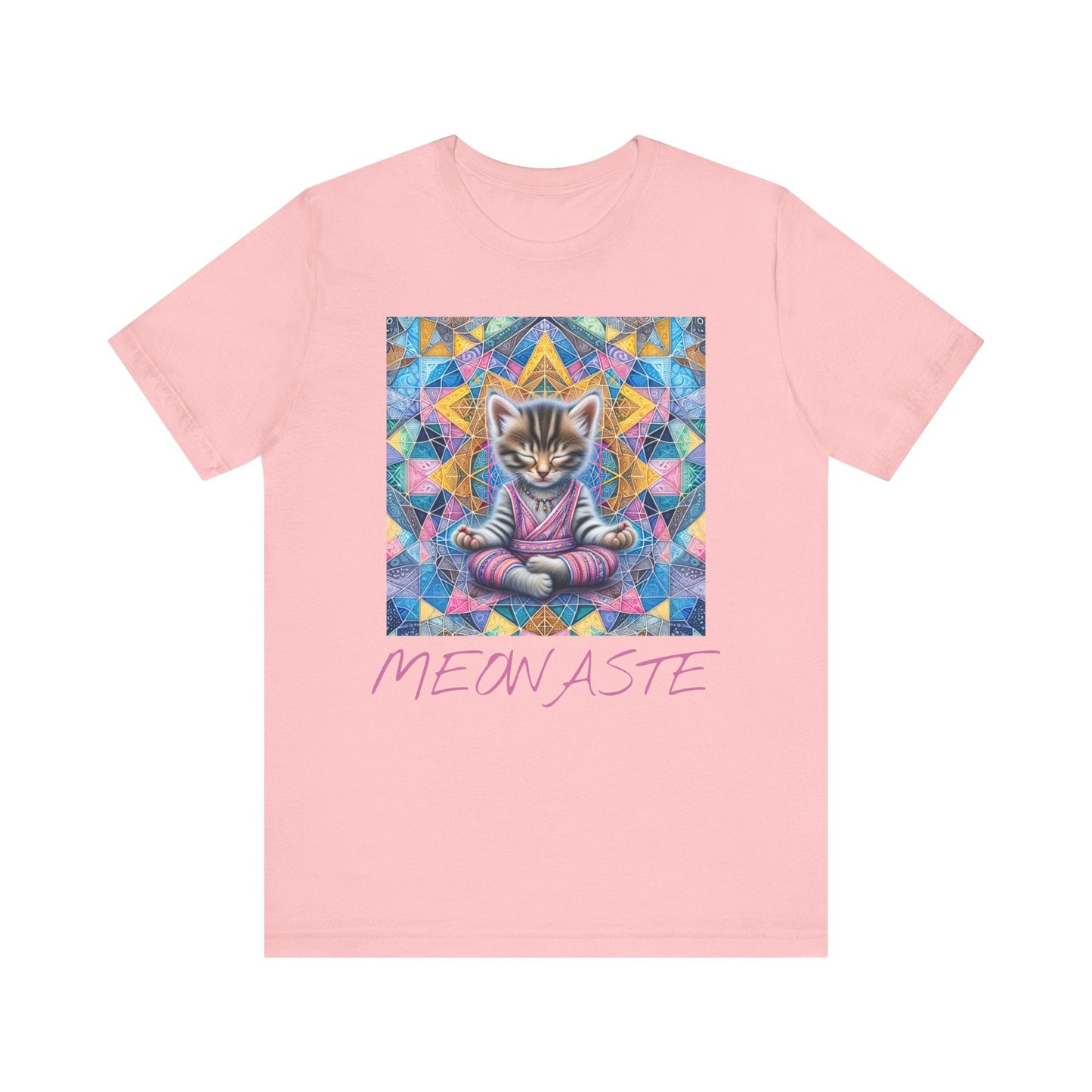 Kitten Meowaste T-Shirt, Cat Lover Gift, Yoga Tee, Relaxation Shirt, Meditation Top - Resonating Crystal Creations