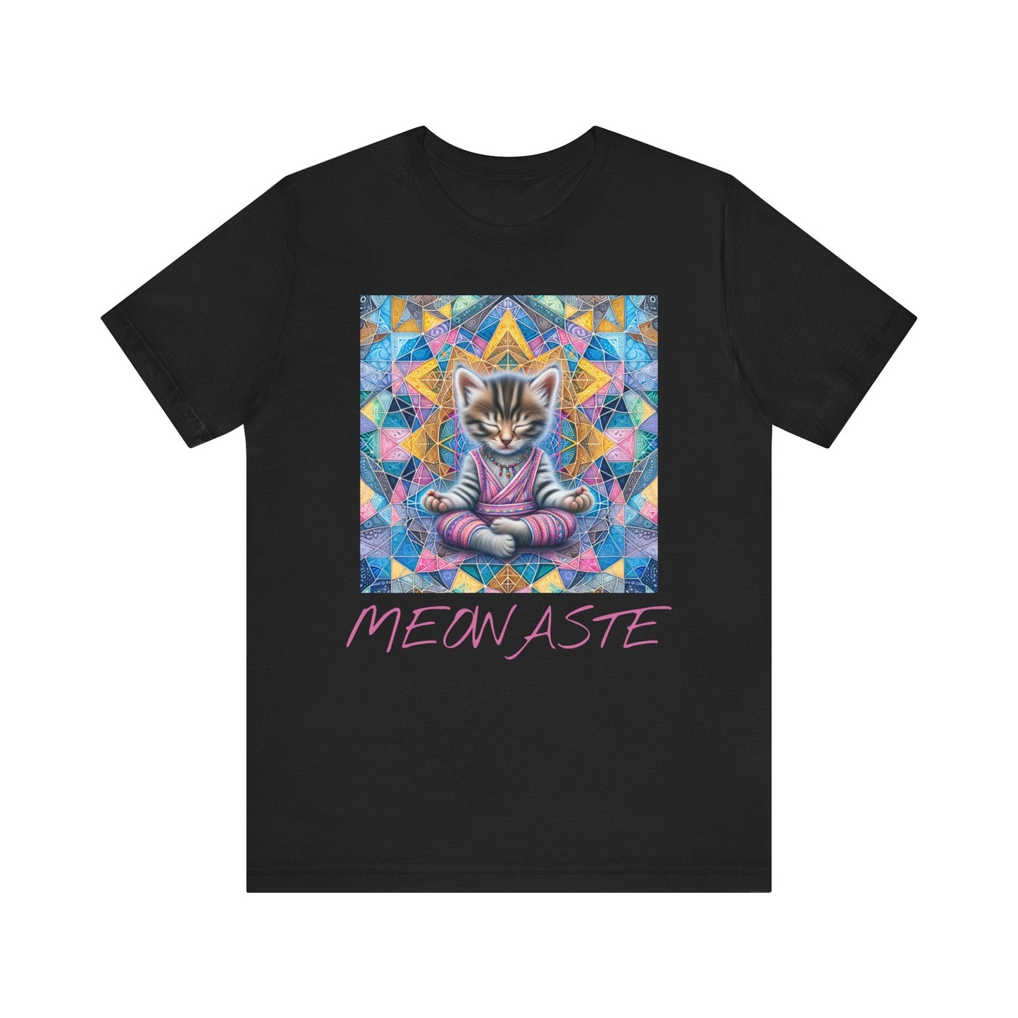 Kitten Meowaste T-Shirt, Cat Lover Gift, Yoga Tee, Relaxation Shirt, Meditation Top - Resonating Crystal Creations