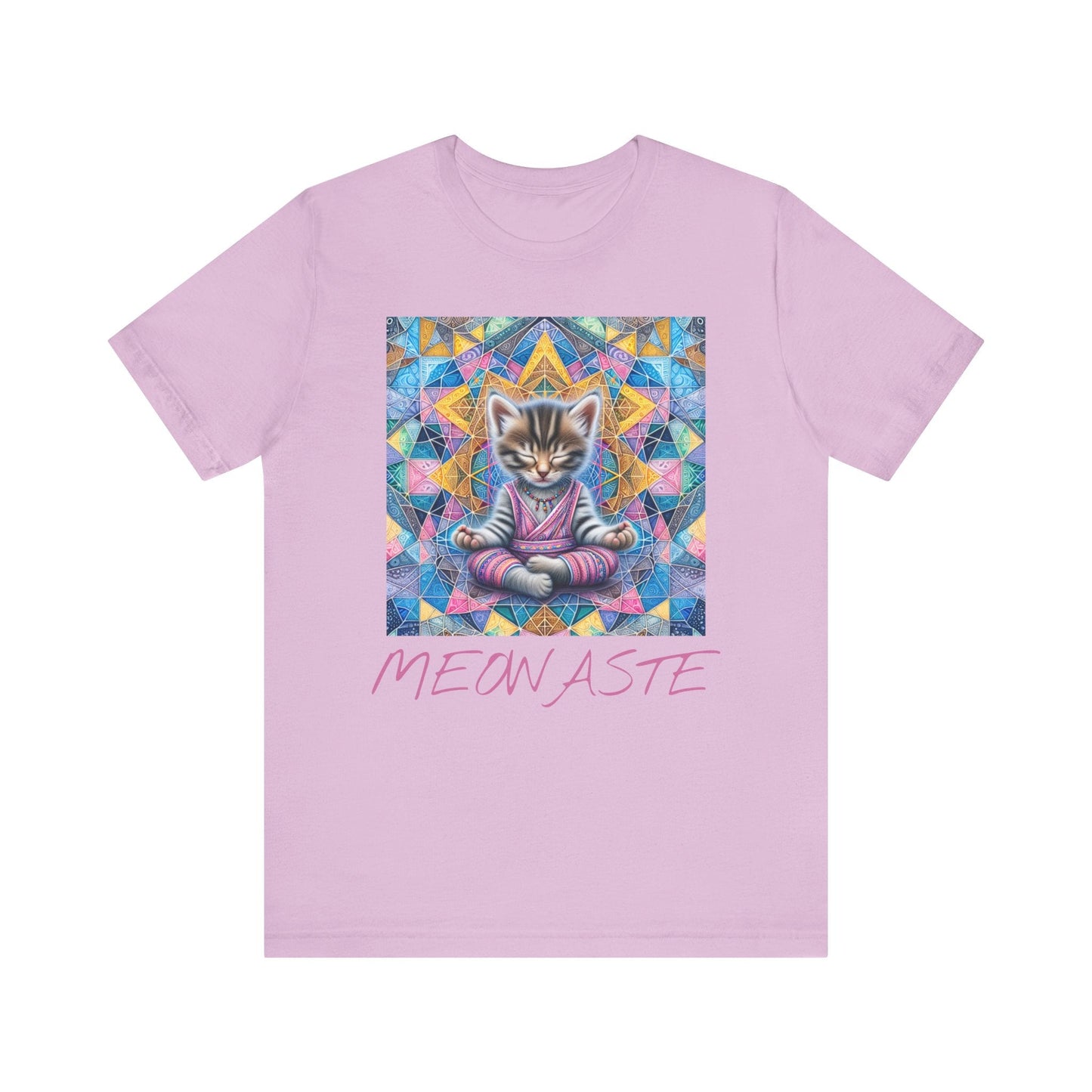 Kitten Meowaste T-Shirt, Cat Lover Gift, Yoga Tee, Relaxation Shirt, Meditation Top - Resonating Crystal Creations