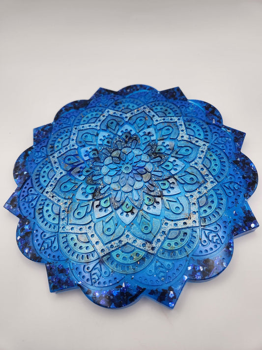 Large Mandala Dream Plate - Resonating Crystal Creations