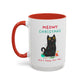 Mug - Meowy Christmas Holiday Accent Coffee Mug (11, 15oz) - Resonating Crystal Creations