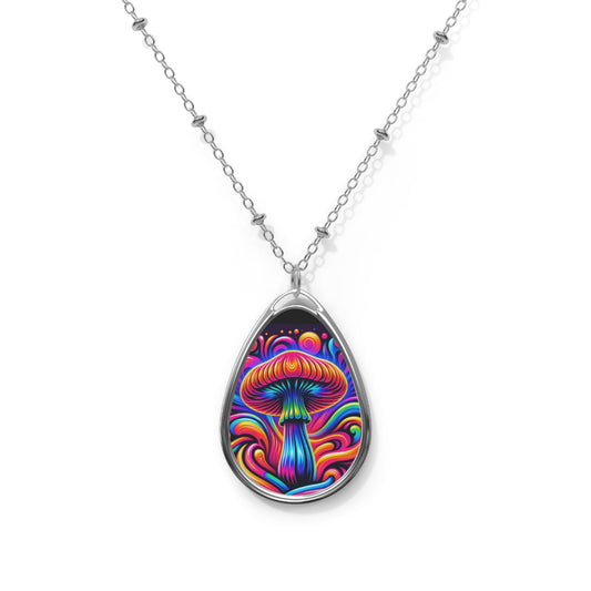 Necklace Psychedelic Mushroom - Resonating Crystal Creations