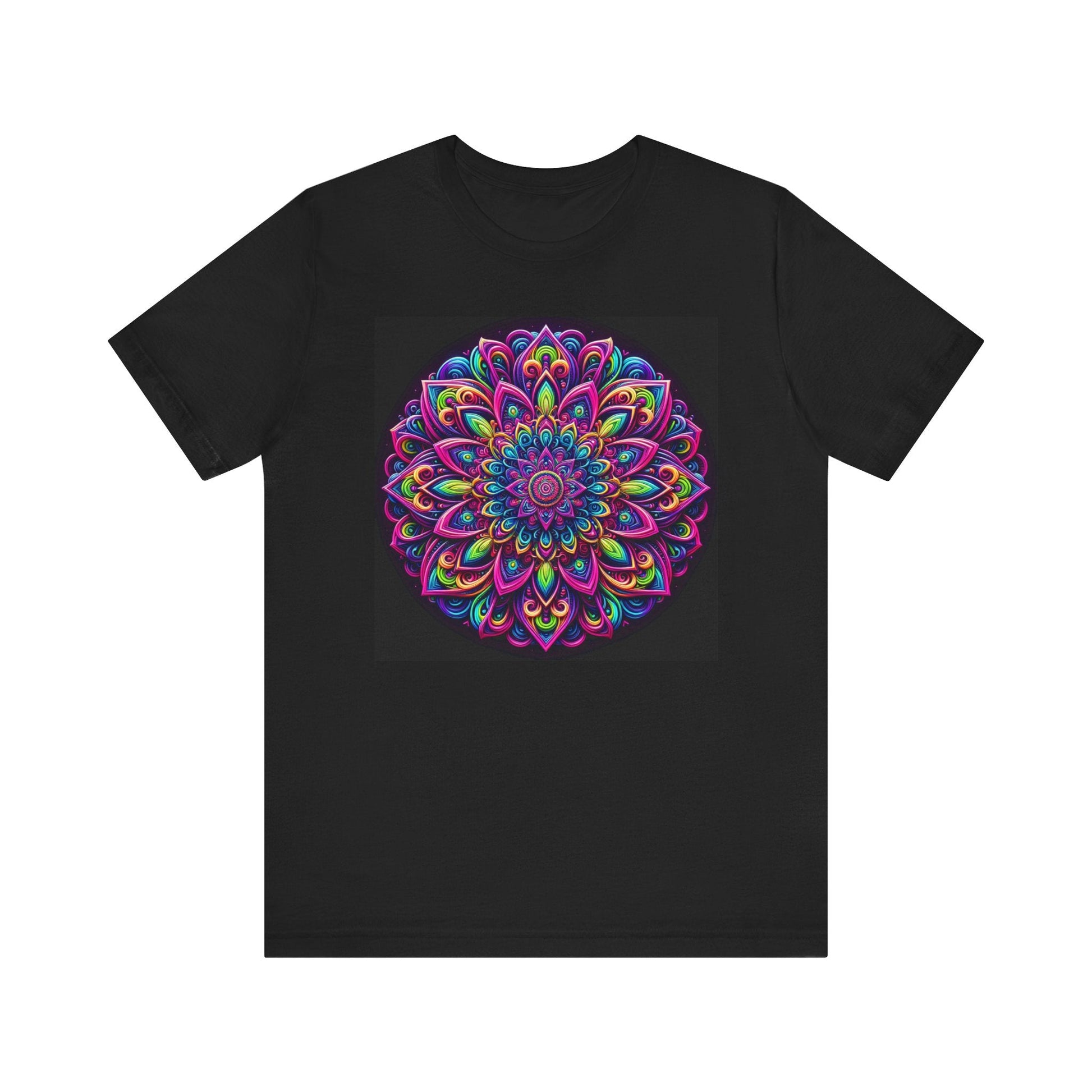 Neon Mandala Tee - Resonating Crystal Creations