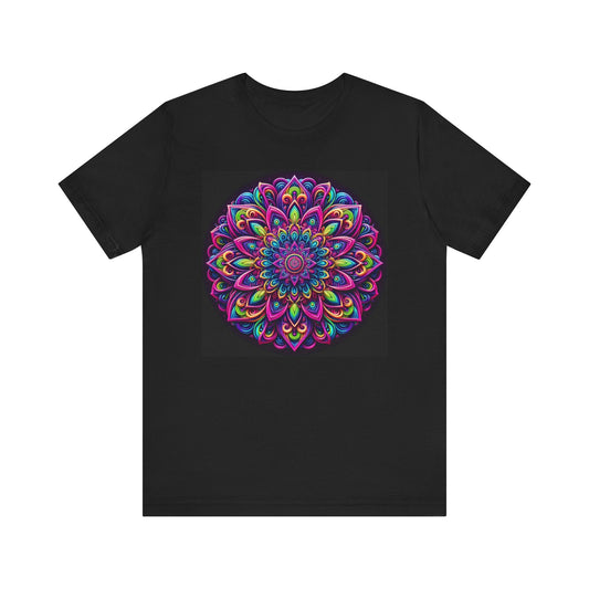 Neon Mandala Tee - Resonating Crystal Creations