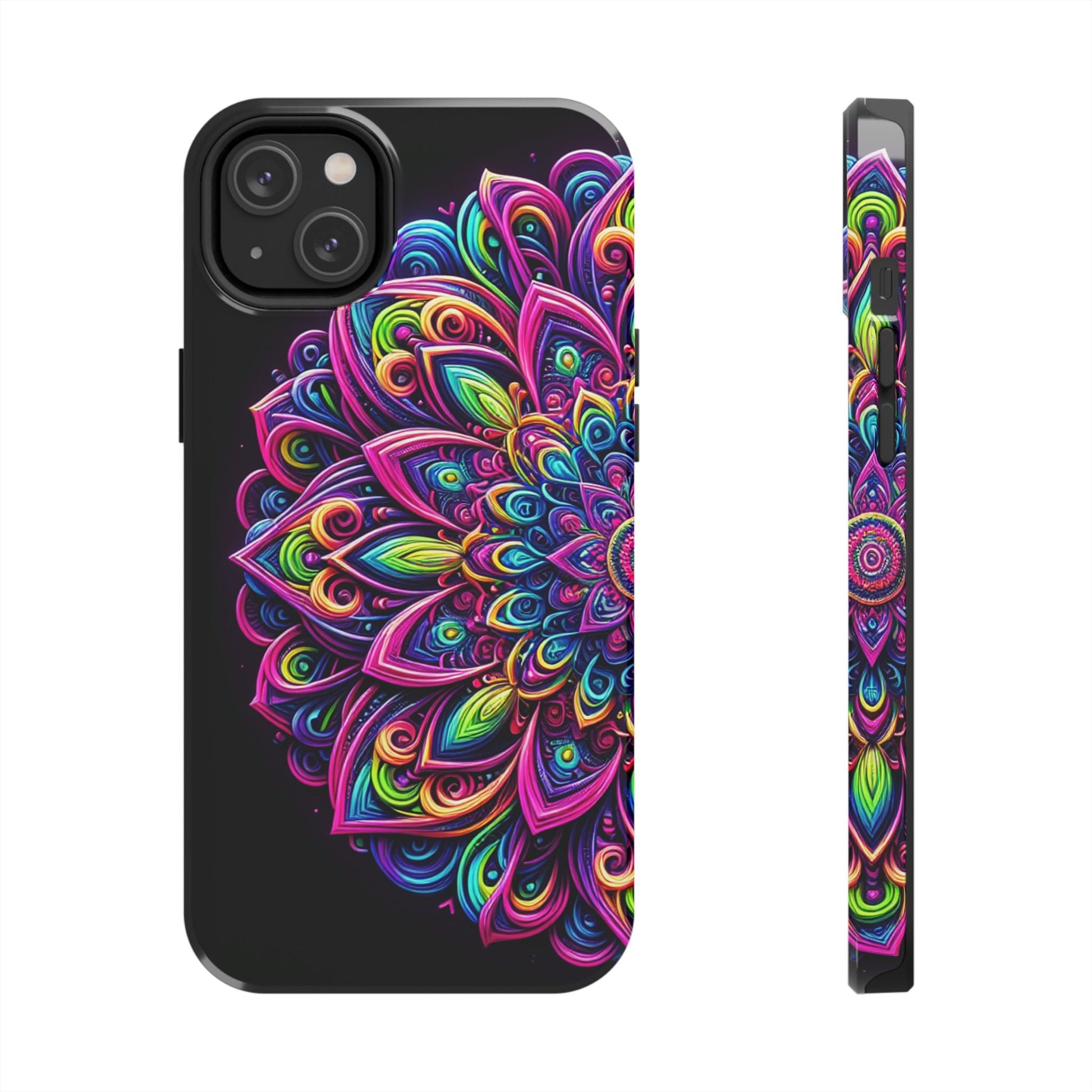 Neon Mandala Tough Phone Cases - Resonating Crystal Creations