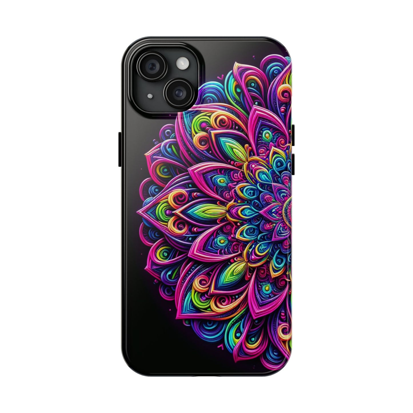 Neon Mandala Tough Phone Cases - Resonating Crystal Creations