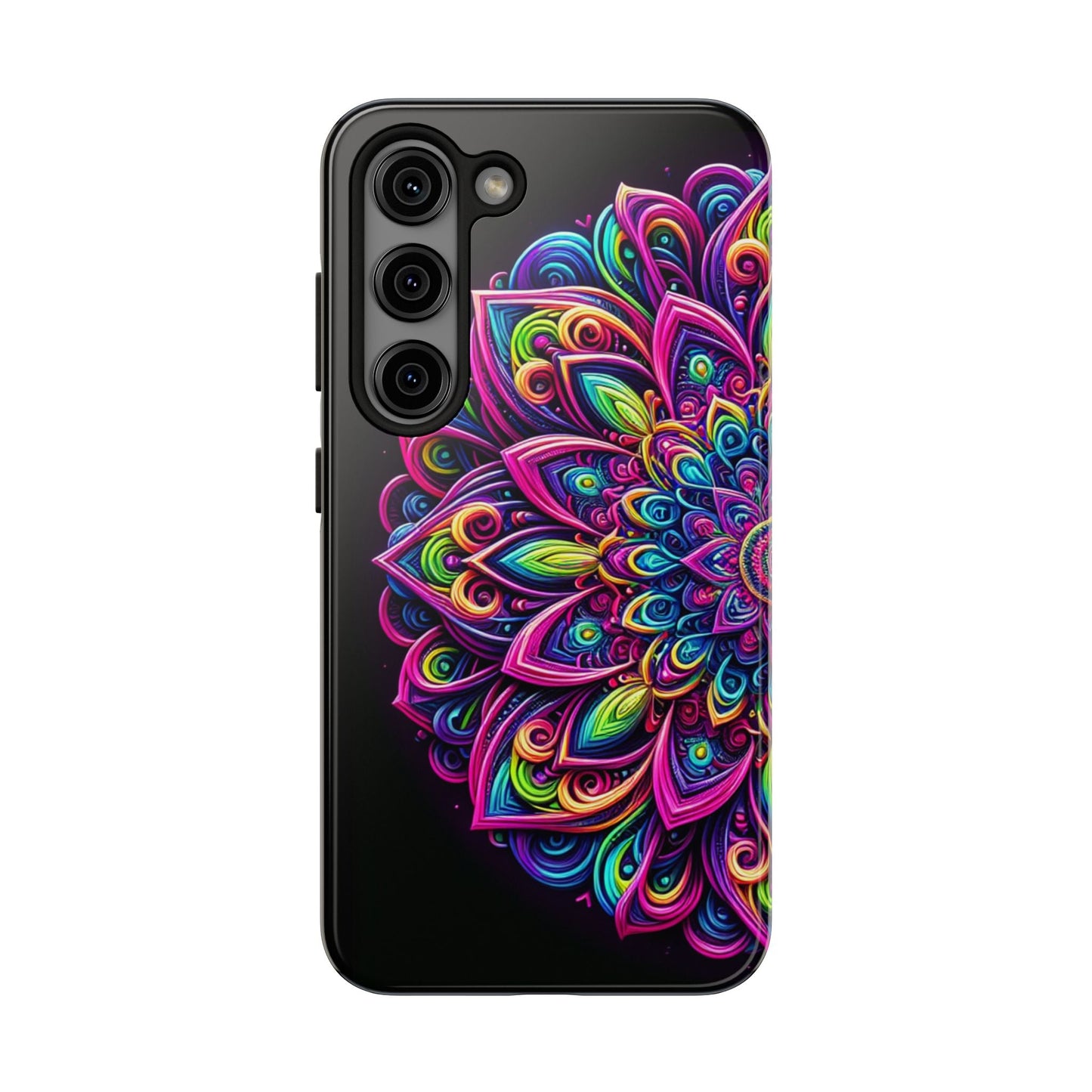 Neon Mandala Tough Phone Cases - Resonating Crystal Creations