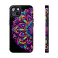 Neon Mandala Tough Phone Cases - Resonating Crystal Creations