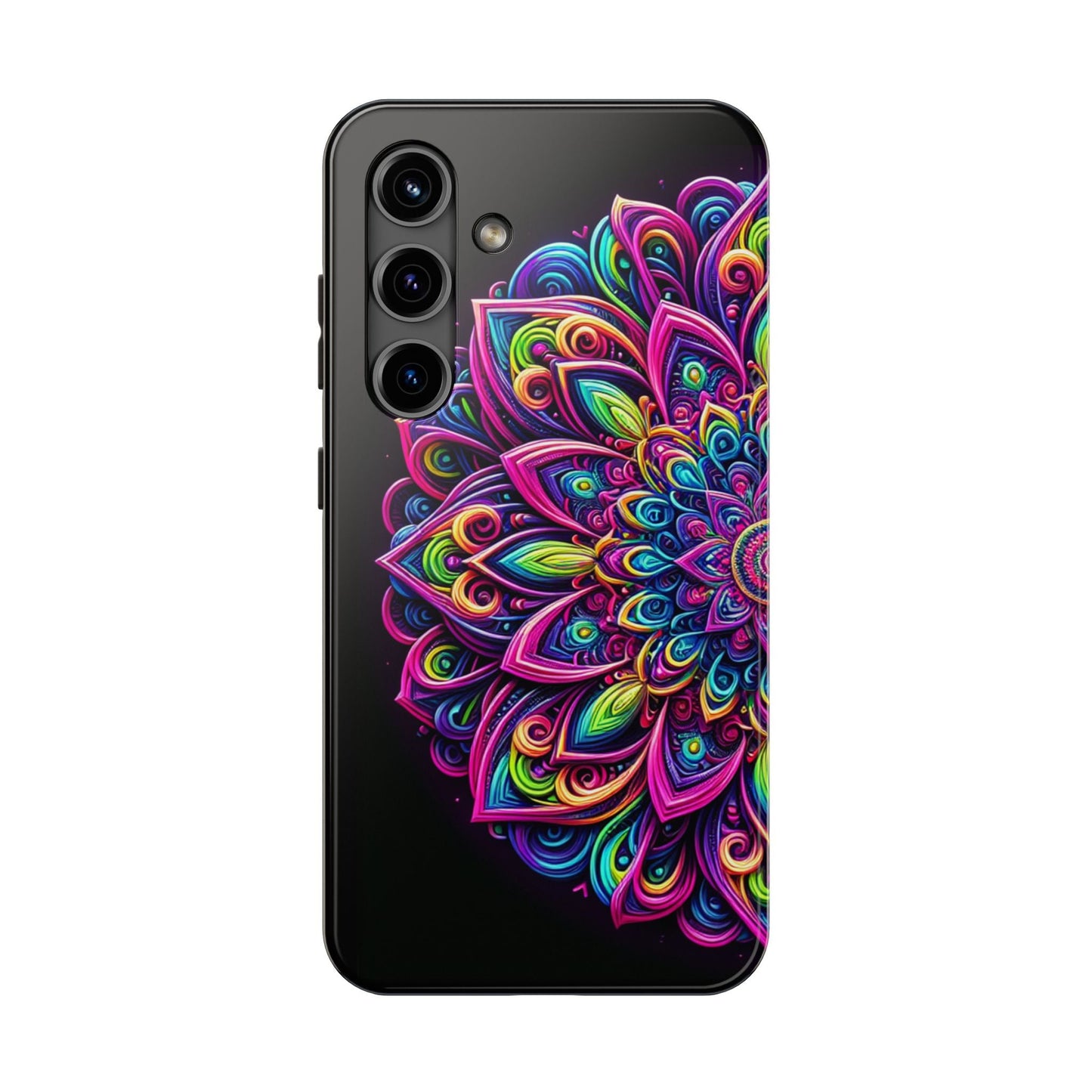 Neon Mandala Tough Phone Cases - Resonating Crystal Creations