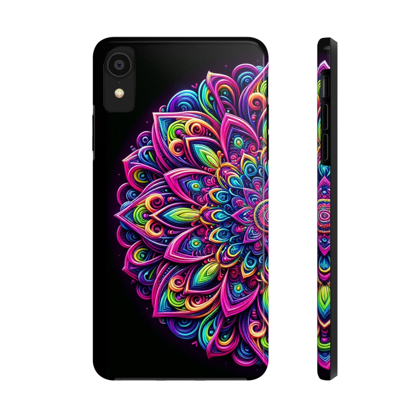 Neon Mandala Tough Phone Cases - Resonating Crystal Creations