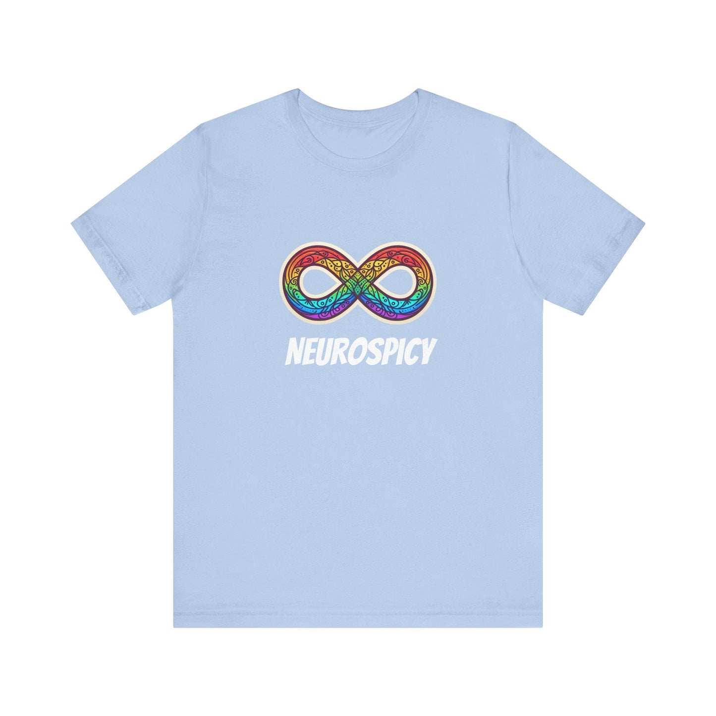 Neurospicy T-shirt with Neurodiverget Infinity Symbol, Unisex Tee, Awareness Shirt, Autism Gift, Neurodiversity Clothing - Resonating Crystal Creations