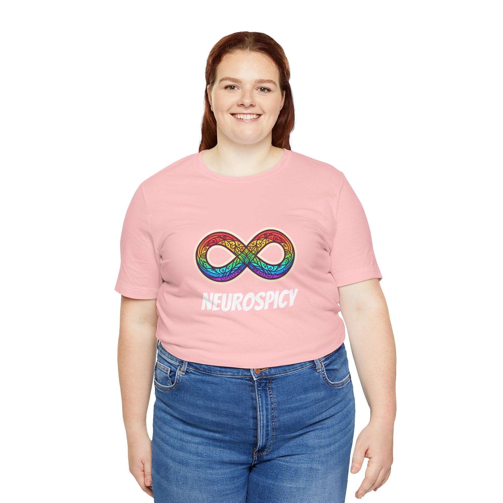 Neurospicy T-shirt with Neurodiverget Infinity Symbol, Unisex Tee, Awareness Shirt, Autism Gift, Neurodiversity Clothing - Resonating Crystal Creations