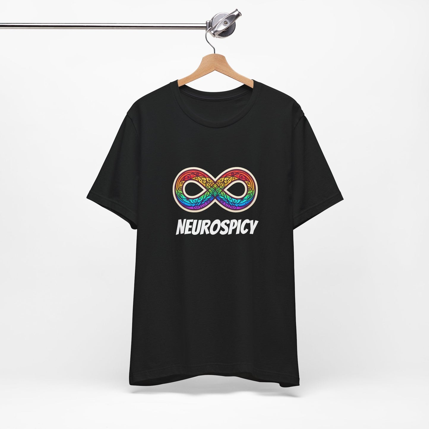 Neurospicy T-shirt with Neurodiverget Infinity Symbol, Unisex Tee, Awareness Shirt, Autism Gift, Neurodiversity Clothing - Resonating Crystal Creations