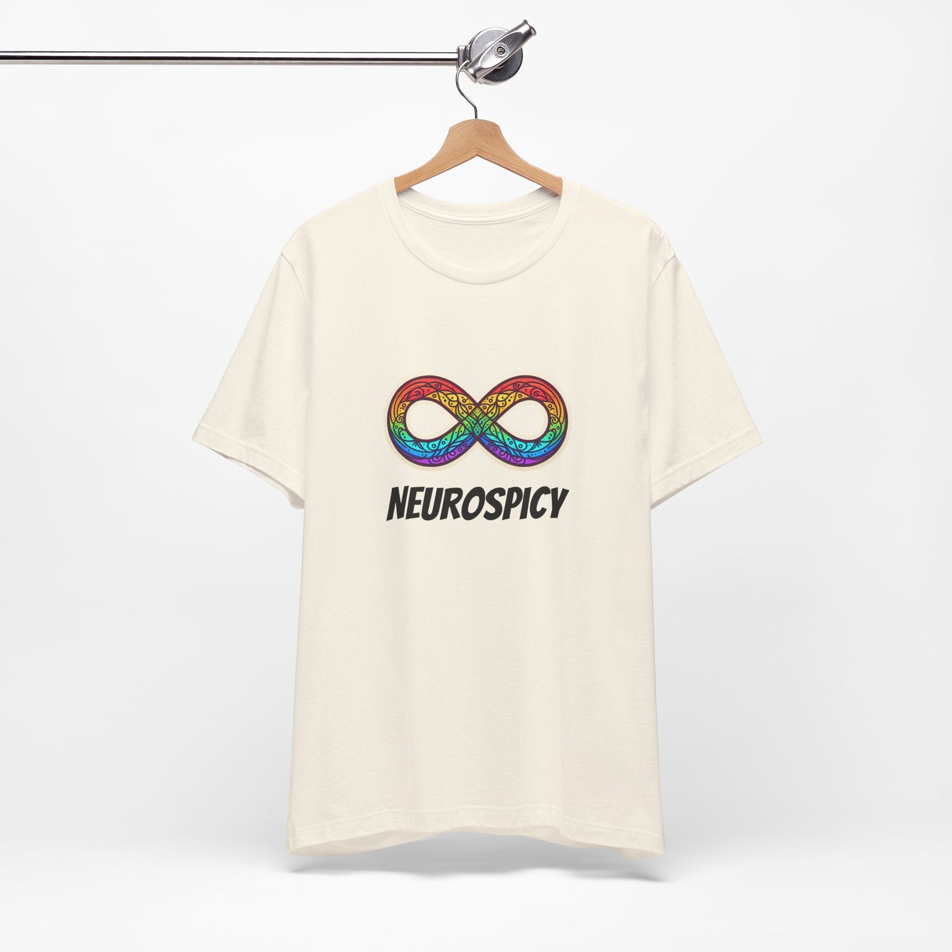 Neurospicy T-shirt with Neurodiverget Infinity Symbol, Unisex Tee, Awareness Shirt, Autism Gift, Neurodiversity Clothing - Resonating Crystal Creations