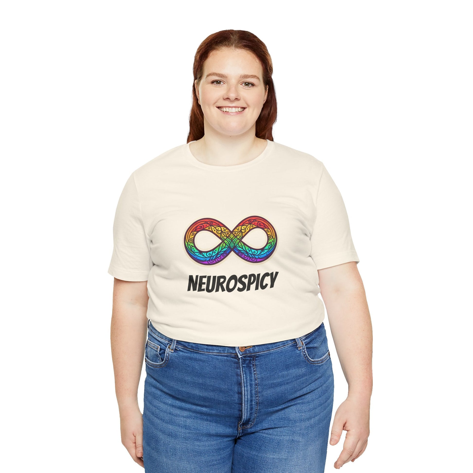 Neurospicy T-shirt with Neurodiverget Infinity Symbol, Unisex Tee, Awareness Shirt, Autism Gift, Neurodiversity Clothing - Resonating Crystal Creations