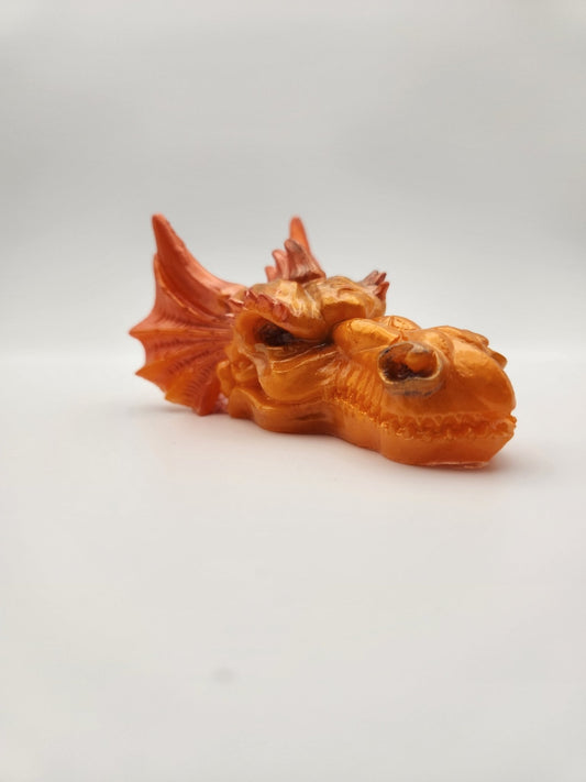 Orange Dragon Head - Resonating Crystal Creations