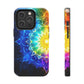 Radiant Rainbow Mandala Tough Phone Case – Vibrant Protection with Spiritual Flair - Resonating Crystal Creations