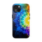 Radiant Rainbow Mandala Tough Phone Case – Vibrant Protection with Spiritual Flair - Resonating Crystal Creations