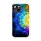 Radiant Rainbow Mandala Tough Phone Case – Vibrant Protection with Spiritual Flair - Resonating Crystal Creations