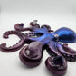 Resin Blue and Purple Resin Octopus Holding Amethyst - Resonating Crystal Creations