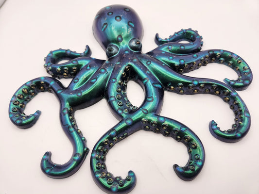 Resin Raindrop Effect Octopus - Resonating Crystal Creations