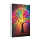 Satin Canvas: Rainbow Tree of Life - Resonating Crystal Creations