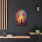 Satin Canvas: Rainbow Tree of Life - Resonating Crystal Creations