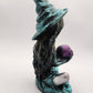 Teal Witch with a Skull - Resonating Crystal Creations