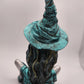 Teal Witch with a Skull - Resonating Crystal Creations