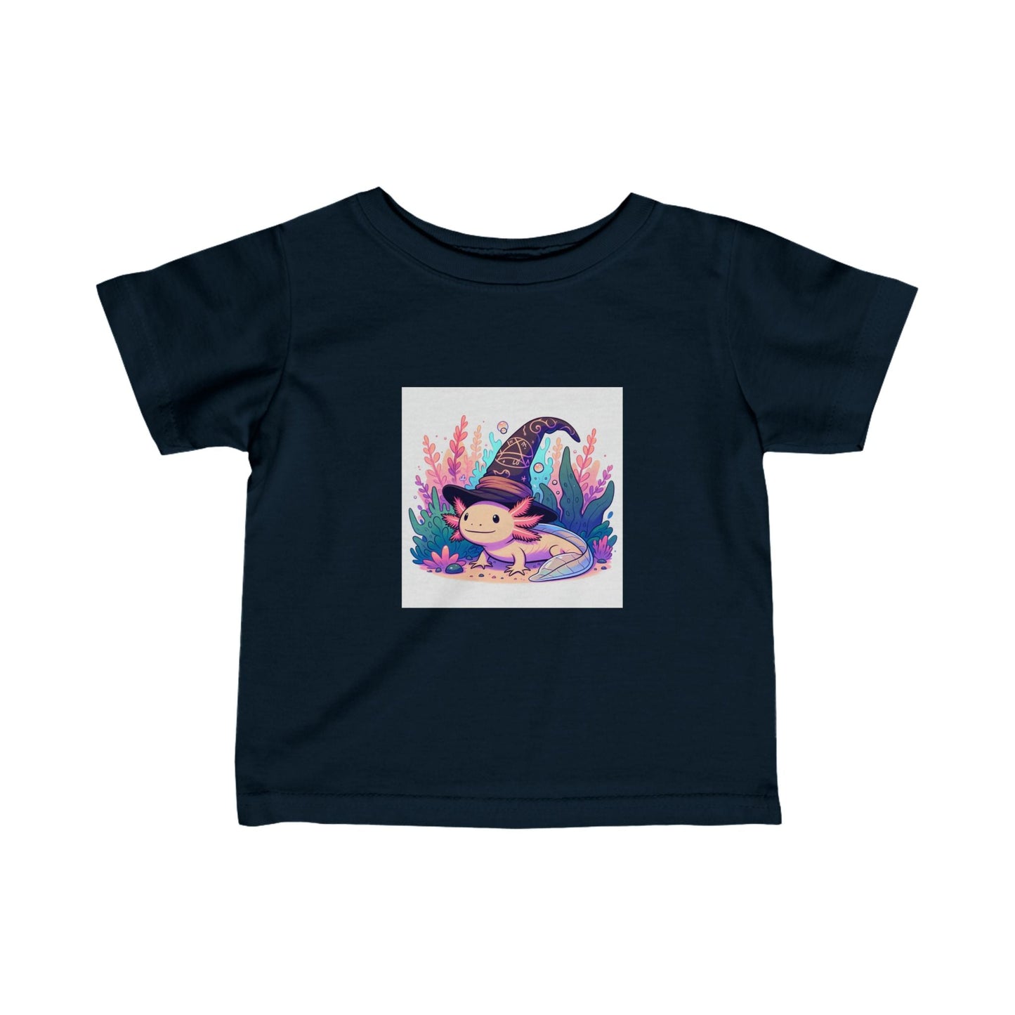 Toddler T-Shirt Wizard Axolotl Design - Resonating Crystal Creations