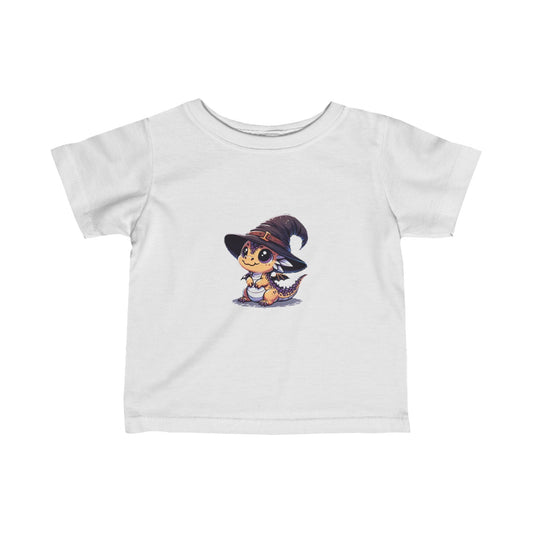 Toddler Tshirt - Cute Dragon Wizard Design - Resonating Crystal Creations