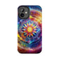 Vivid Geometric Art Tough Phone Cases - Resonating Crystal Creations