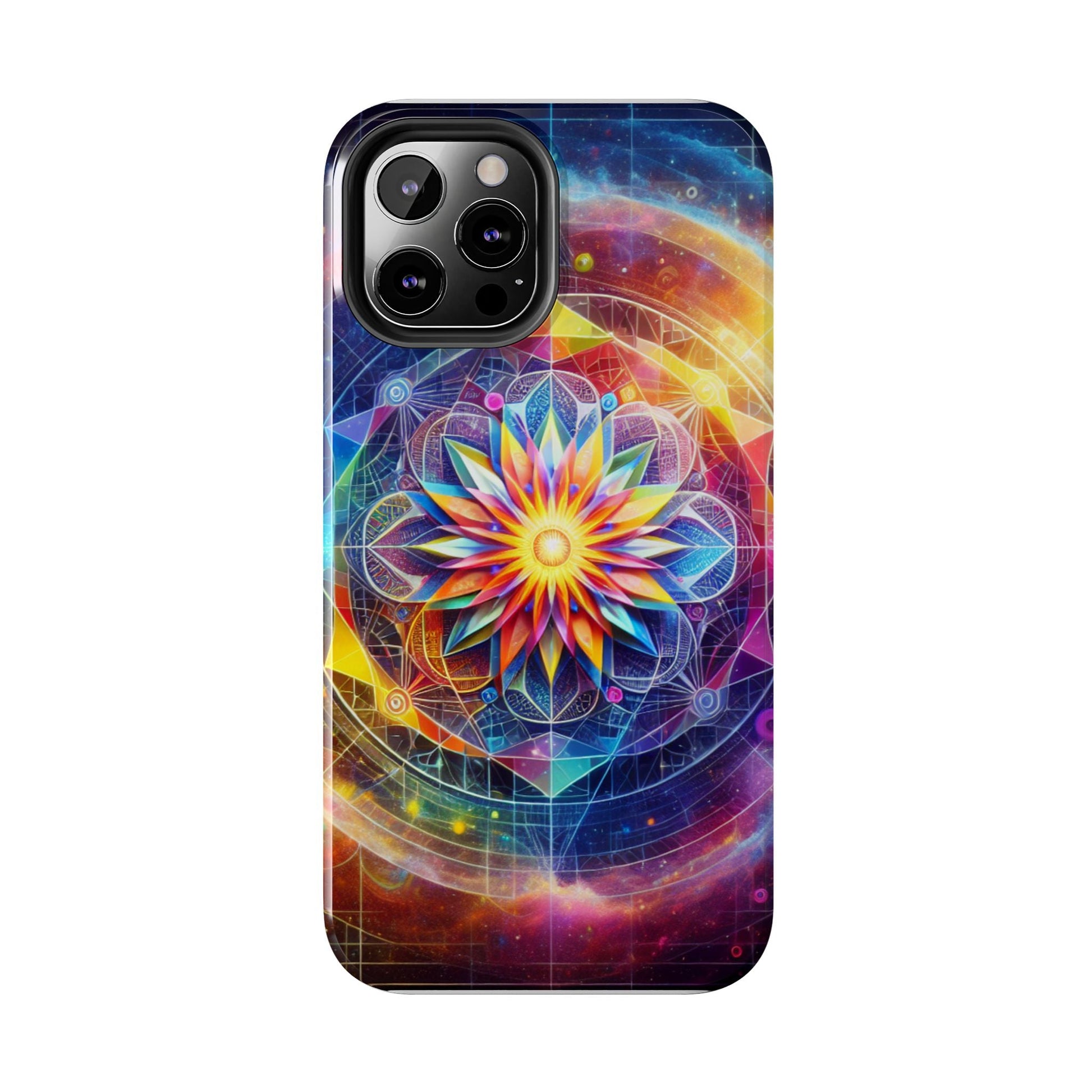 Vivid Geometric Art Tough Phone Cases - Resonating Crystal Creations