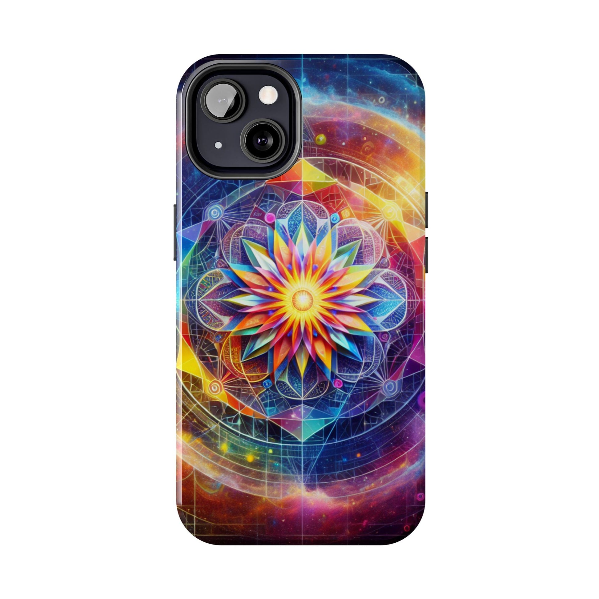 Vivid Geometric Art Tough Phone Cases - Resonating Crystal Creations