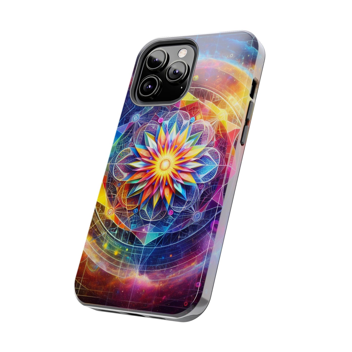 Vivid Geometric Art Tough Phone Cases - Resonating Crystal Creations