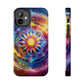 Vivid Geometric Art Tough Phone Cases - Resonating Crystal Creations