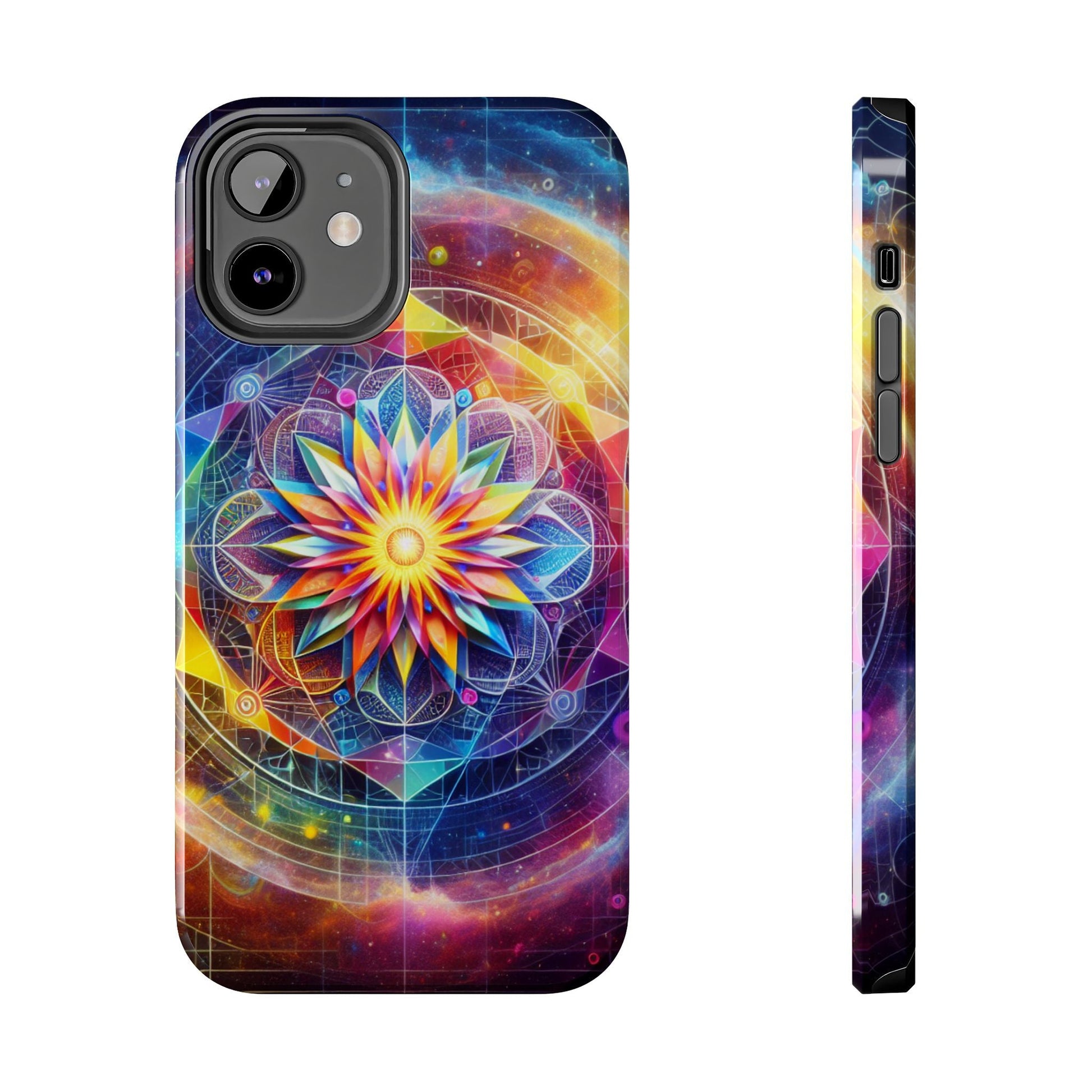 Vivid Geometric Art Tough Phone Cases - Resonating Crystal Creations