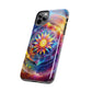 Vivid Geometric Art Tough Phone Cases - Resonating Crystal Creations