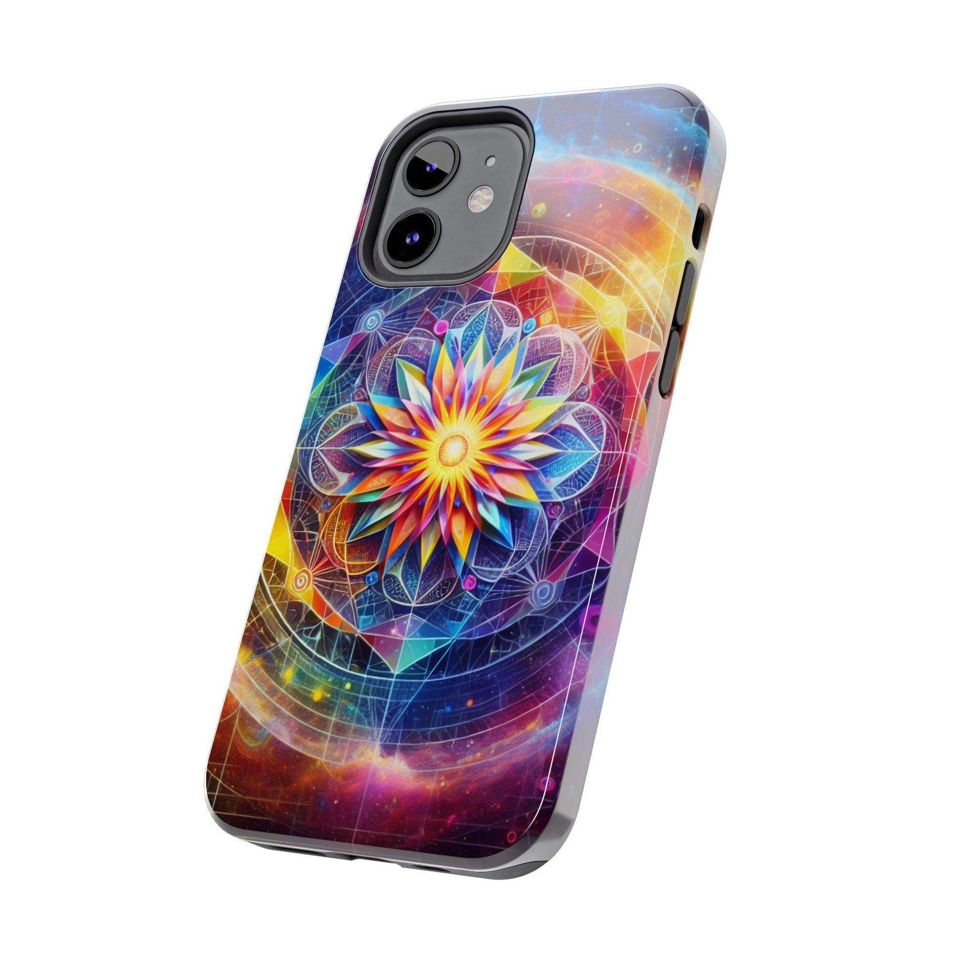 Vivid Geometric Art Tough Phone Cases - Resonating Crystal Creations