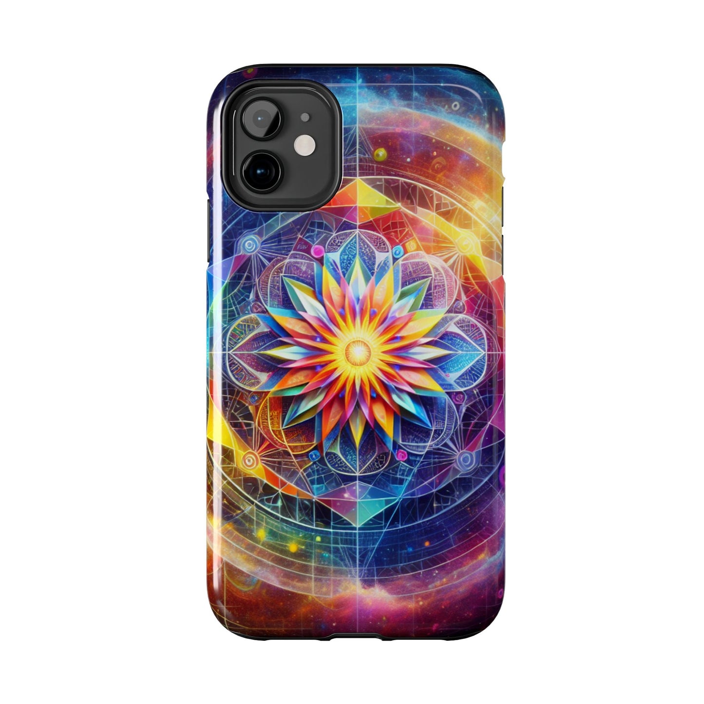 Vivid Geometric Art Tough Phone Cases - Resonating Crystal Creations