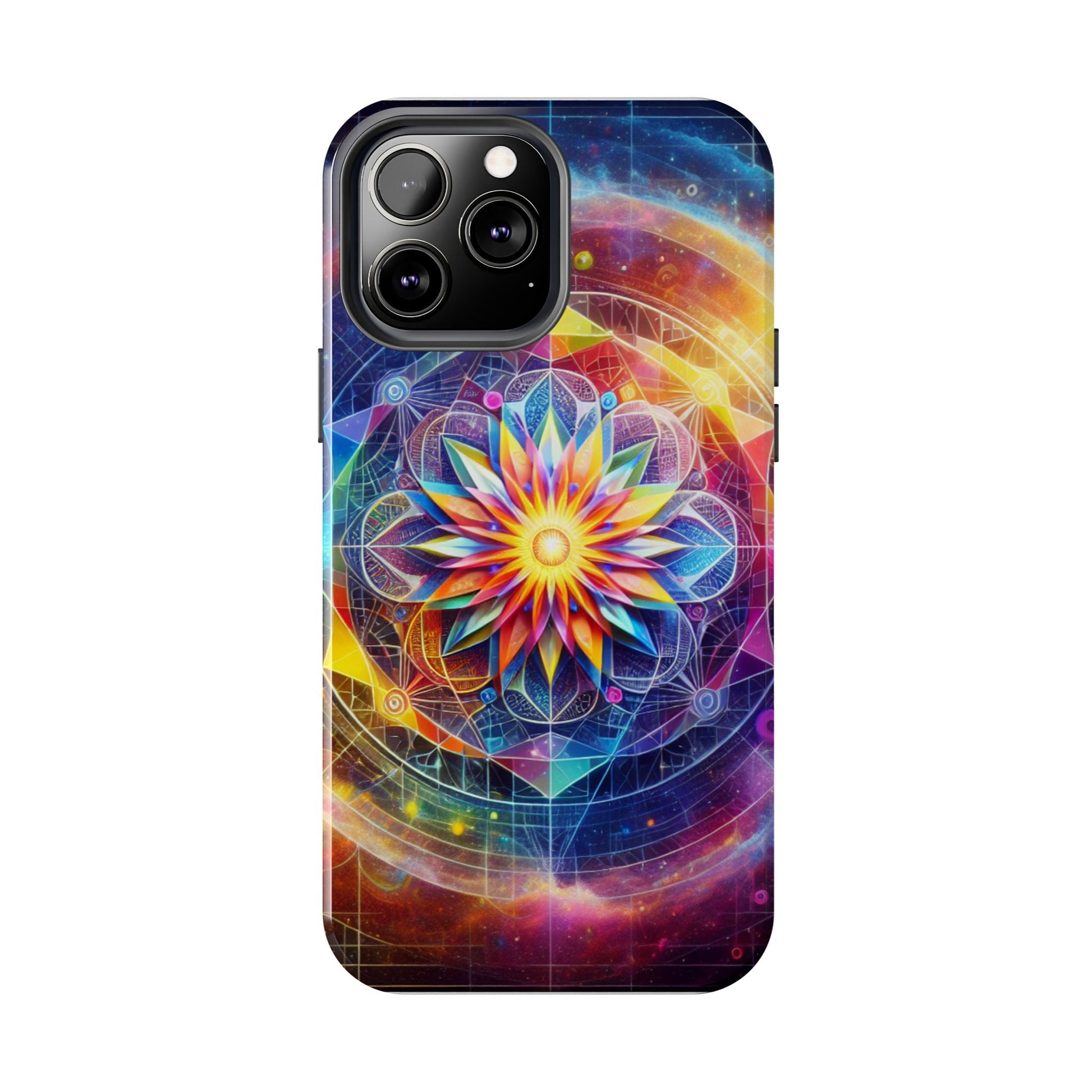 Vivid Geometric Art Tough Phone Cases - Resonating Crystal Creations