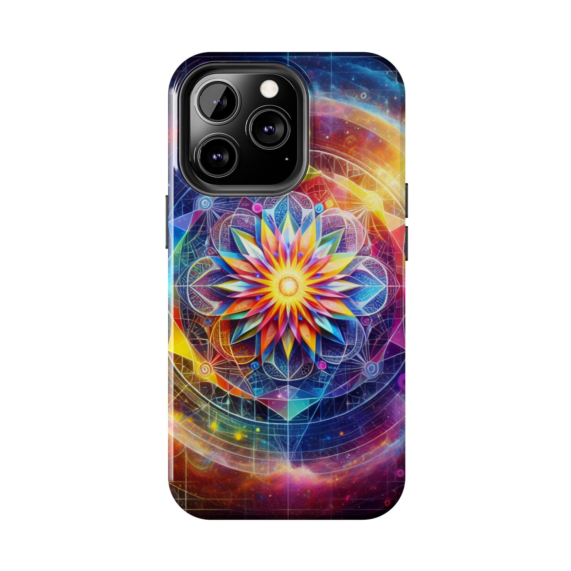 Vivid Geometric Art Tough Phone Cases - Resonating Crystal Creations