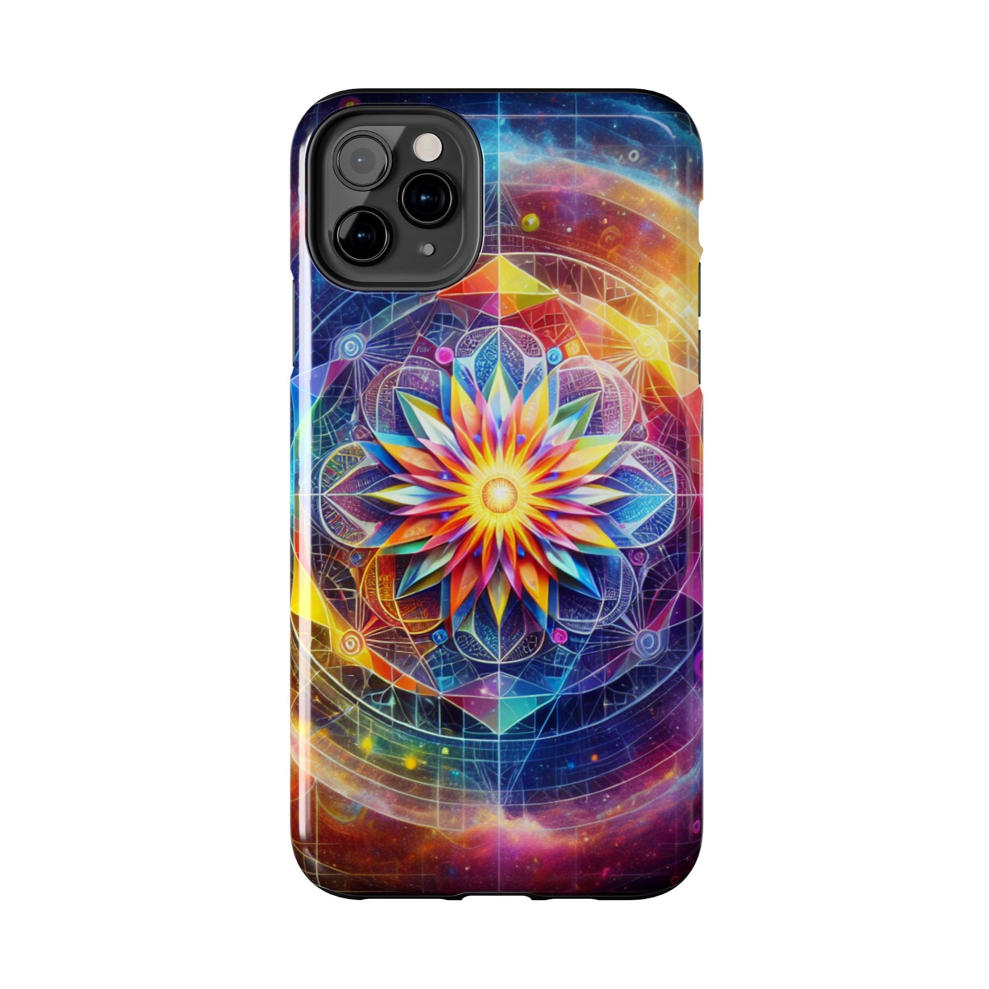 Vivid Geometric Art Tough Phone Cases - Resonating Crystal Creations