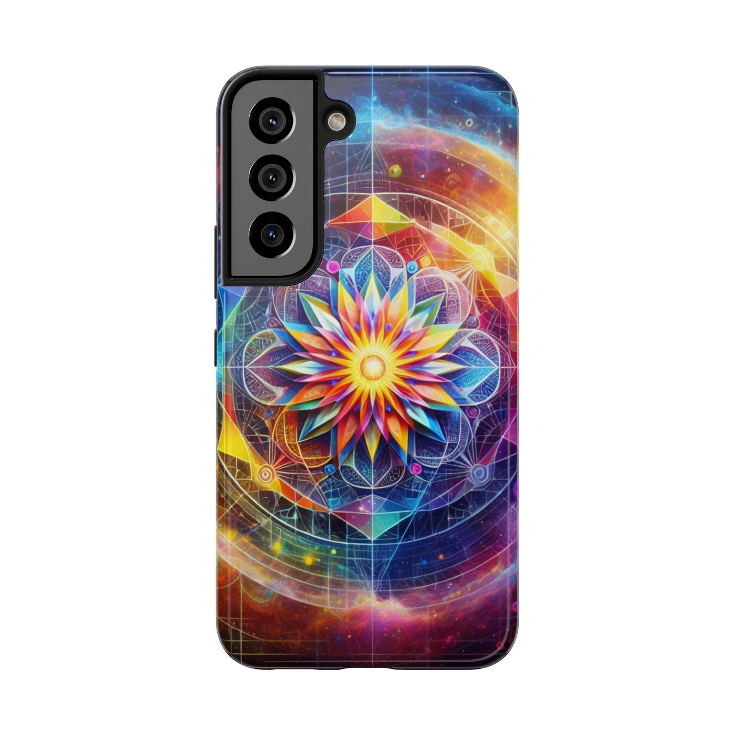 Vivid Geometric Art Tough Phone Cases - Resonating Crystal Creations