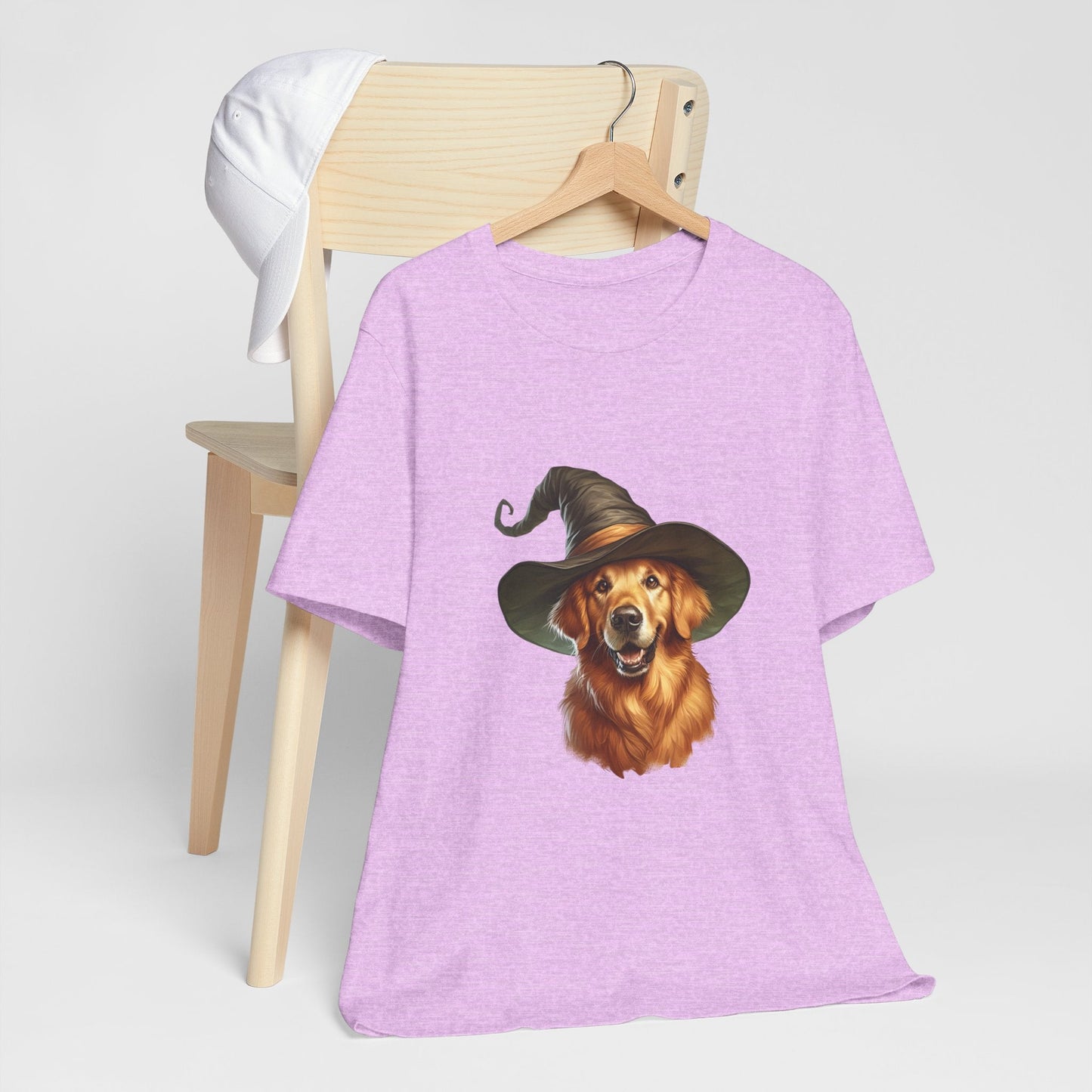 Wizard Golden Retriever Tee - Resonating Crystal Creations