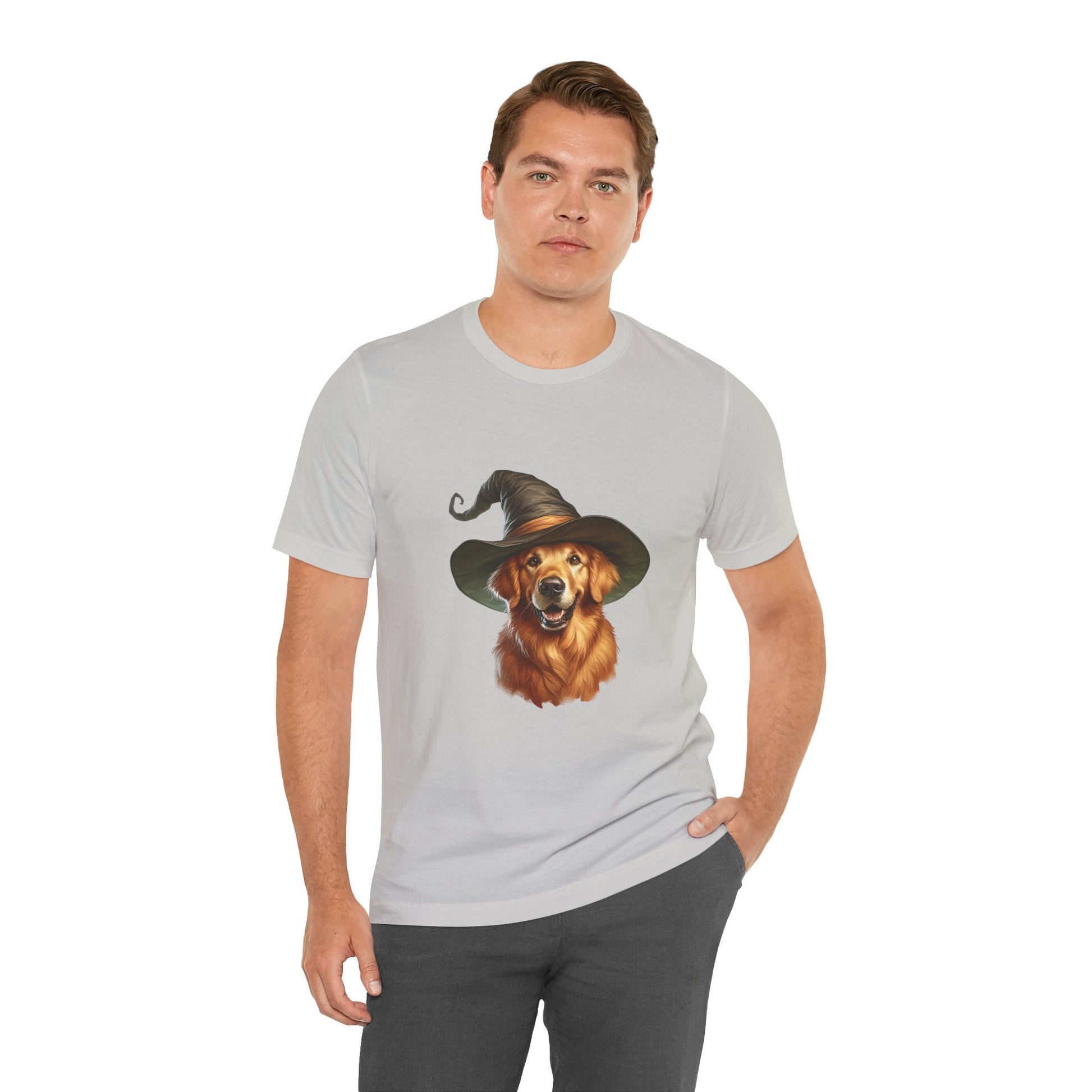 Wizard Golden Retriever Tee - Resonating Crystal Creations